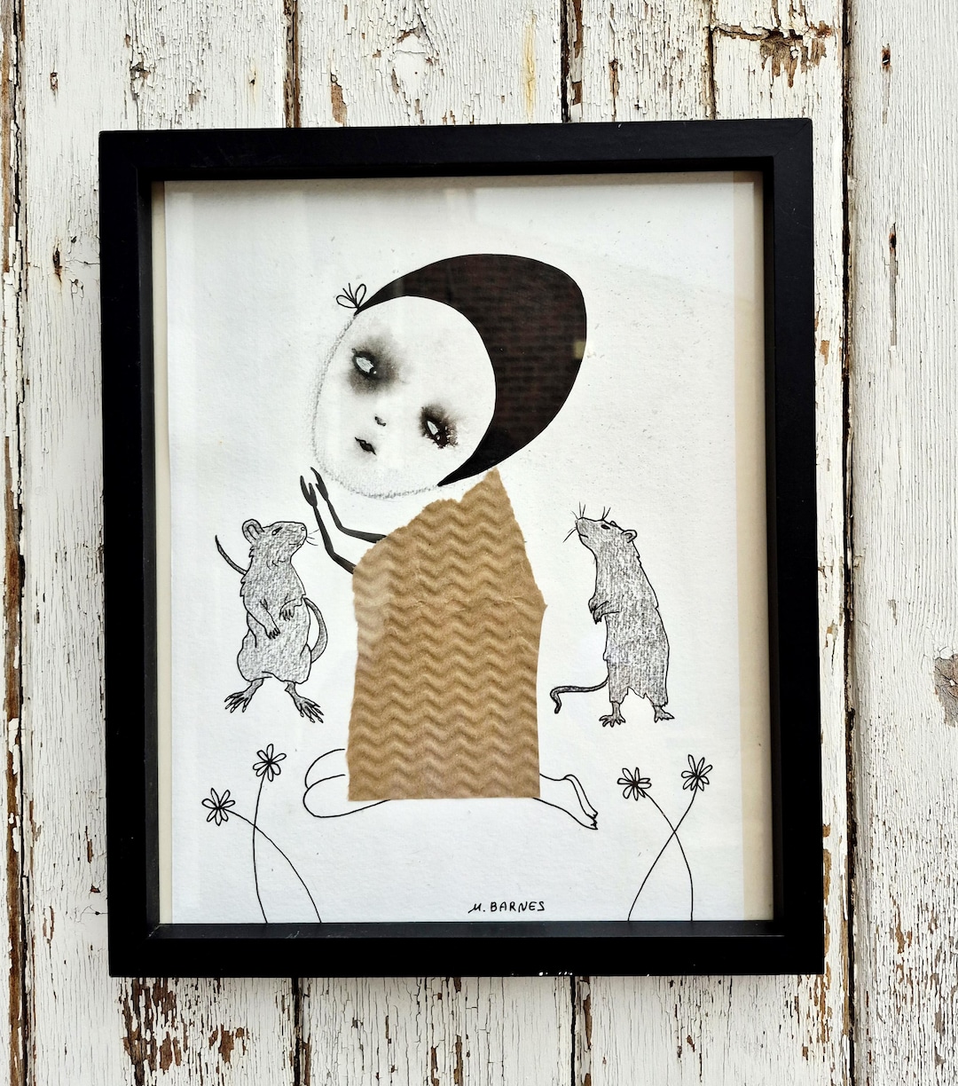 Abstract Rat Collage Art Print: Surreal Odd Wall Decor - Etsy