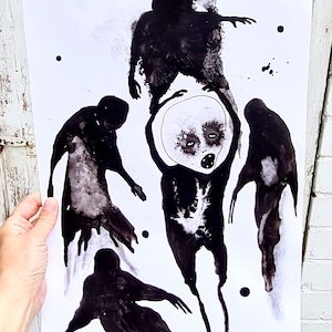 Horror art, Macabre,  Dark art, Ghostly, Horror drawing, Gothic art. Gothic picture, Gothic decor, The haunters, Art brut , Outsider art