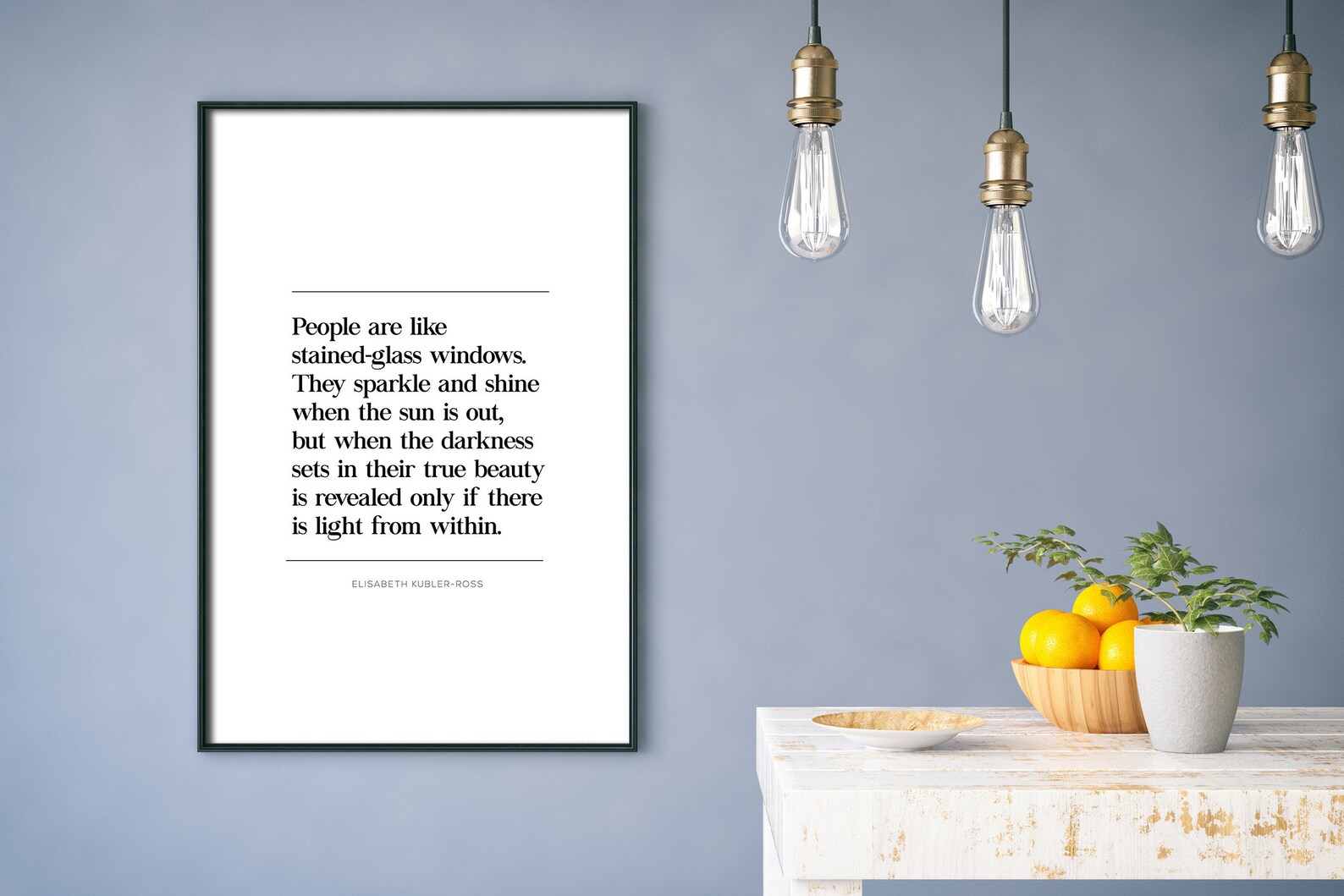 People Are Like Stained Glass Windows Quote Elisabeth Etsy