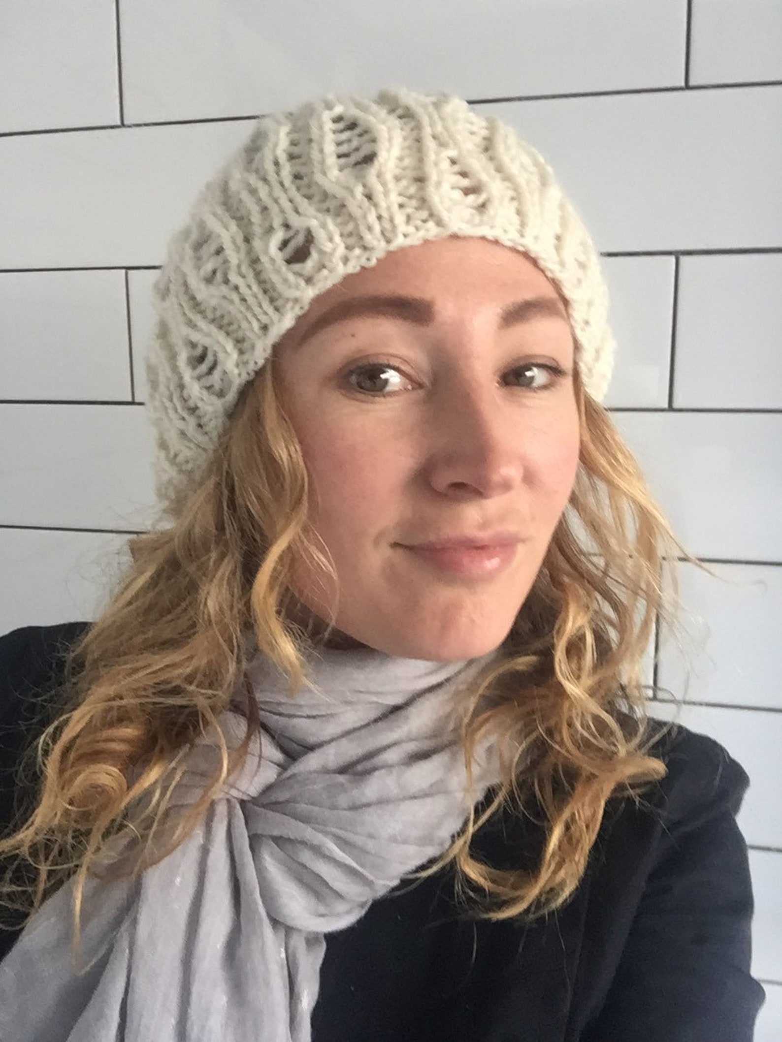 PDF Knitting Pattern for "harmaa" Slouchy Hat | Detailed Instructions ...