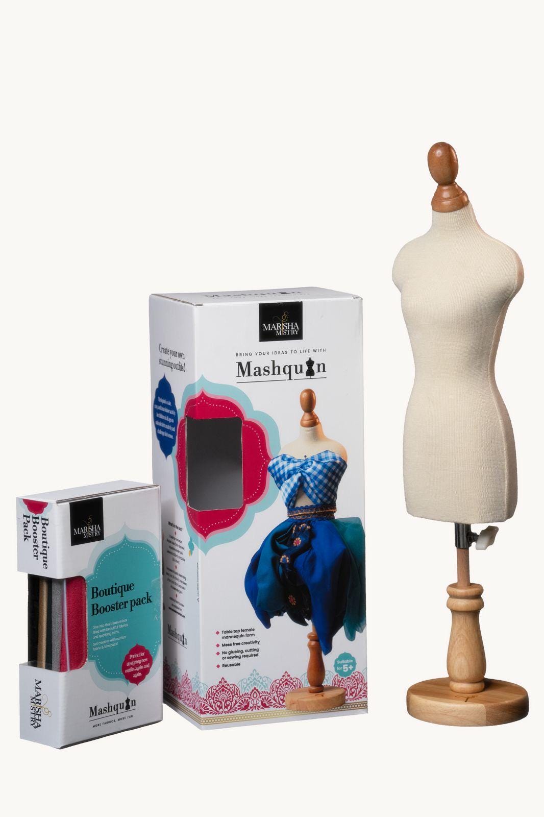 fashion design dress toy Mashquin | Creative Gift for Girls | Reusable Fabric up Mannequin | Screen Free Play | Unique Gift ANRABESS Womens Midi Dress,Summer green and black Craft kits decorate with prismatic and Color:Yellow - Gold - Mustard