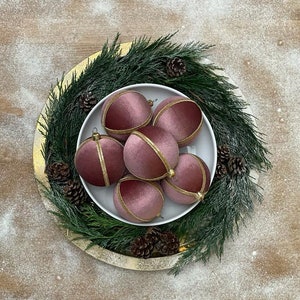 Velvet bauble | Christmas bauble | home decor | Christmas decor | Handmade | Reuse | Gifting | favours | Wedding decor