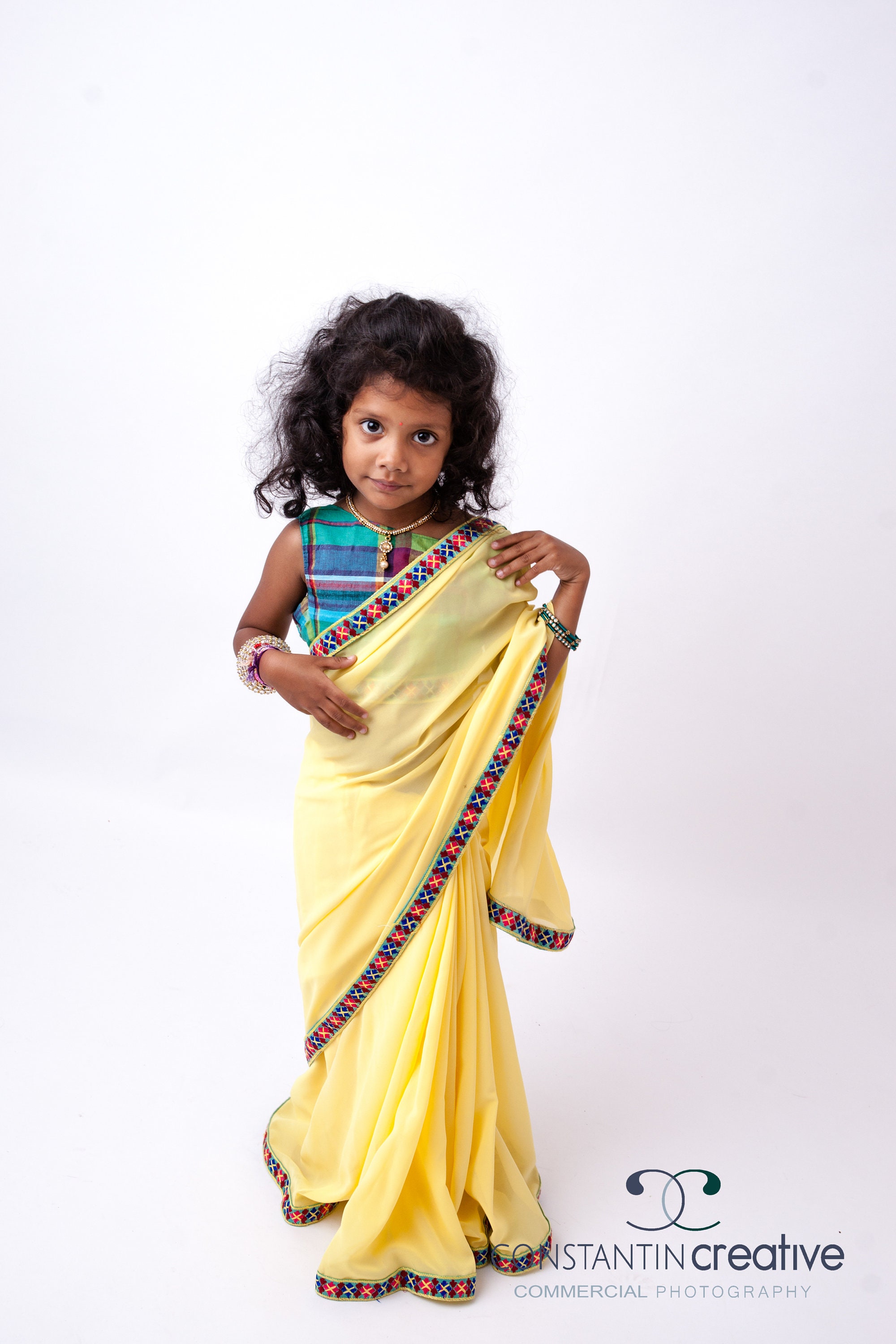Kids Yellow and Blue Saree Top and Skirt Online | Kids Traditional Wear  Online – www.liandli.in