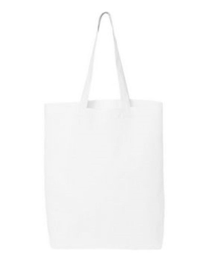 WHITE TOTE BAG, I craft therefore I hoard, Cotton Canvas Tote Bag image 2