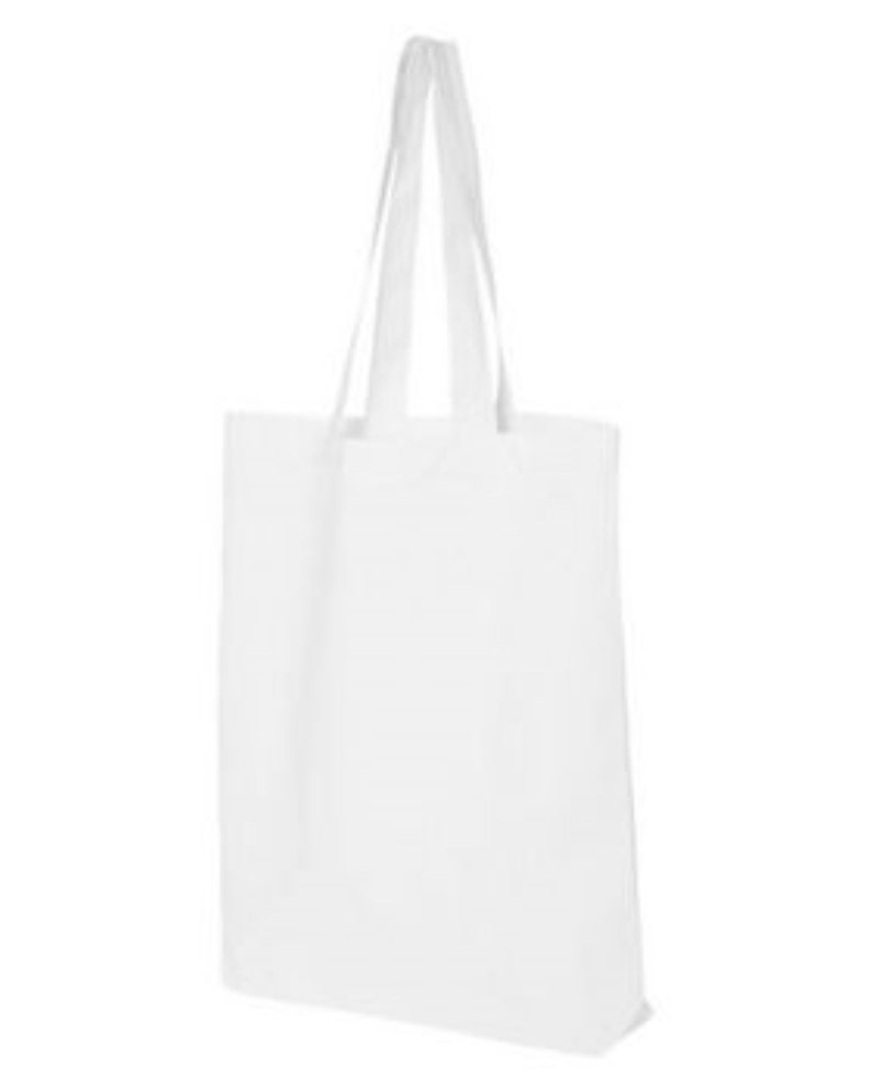 WHITE TOTE BAG, I craft therefore I hoard, Cotton Canvas Tote Bag image 4