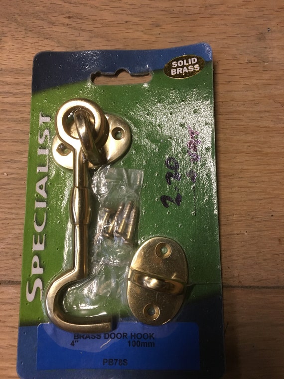 Door Hook And Eye Brass Cabin Latch Gate Shed Door Sizes 10 6 4 Solid Brass Traditional Design Style