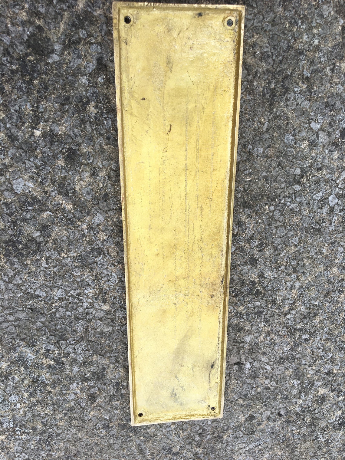 Solid Brass Finger Plates Burnished Gold Finish Bright Gold Etsy