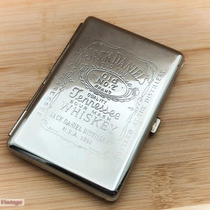 jack daniels cigarette case Jack Daniels Whiskey Vintage Cigarette Case-tobacciana-0bl