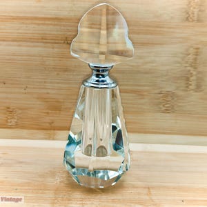 Crystal/glass 14cm-Vintage Collectable Perfume/Scent Bottle-u, empty perfume bottle, empty glass bottle