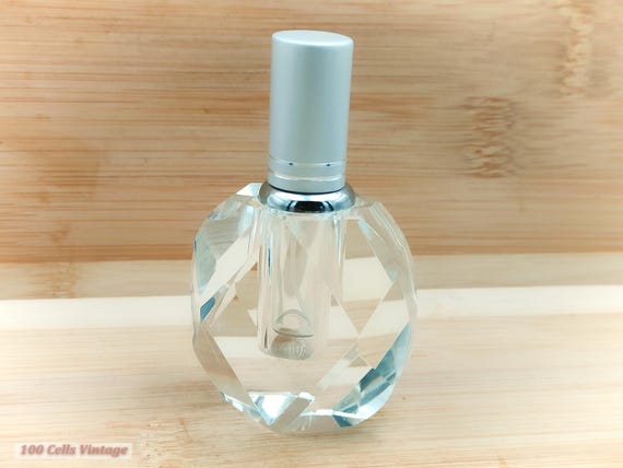 Crystal Atomiser-9cm-Vintage Collectable Perfume/Scent Bottle-0vi, empty perfume bottle, empty glass bottle