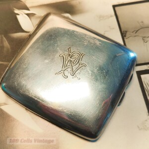 EPNS Silver Plated 8cm Vintage Cigarette Case-0y