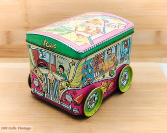 Ice Cream Van Colourful Dodo Designs Vintage Storage Tin (12cm)