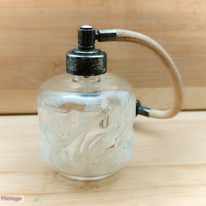 Art Glass with Atomiser-9cm-Vintage Collectable Perfume/Scent Bottle-cw