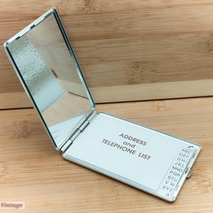 Adresboek in vintage hoesje voor visitekaartjes en visitekaartjes