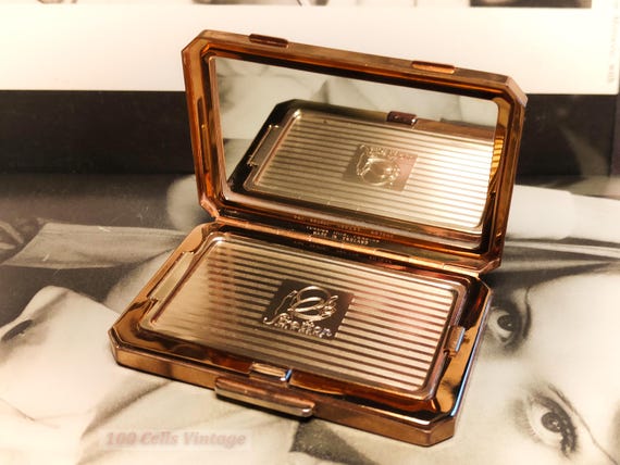 Stratton rectangular gold black art deco vintage … - image 4