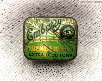 Tin of Vintage Songster Loud Tone Gramophone Needles 1 Packet 