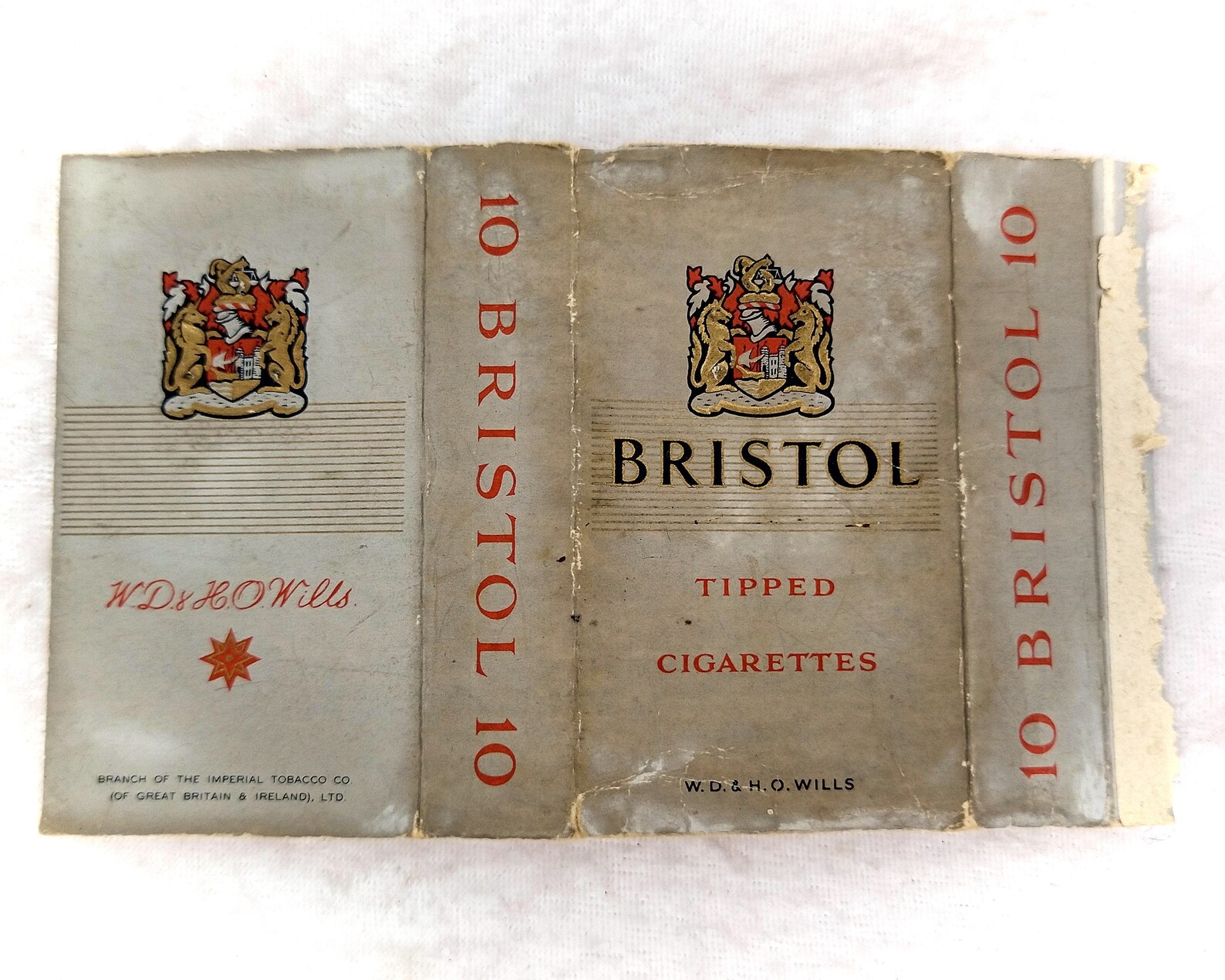 Bristol Tipped Vintage Cigarette PacketTobaccoFlat Outer & Etsy