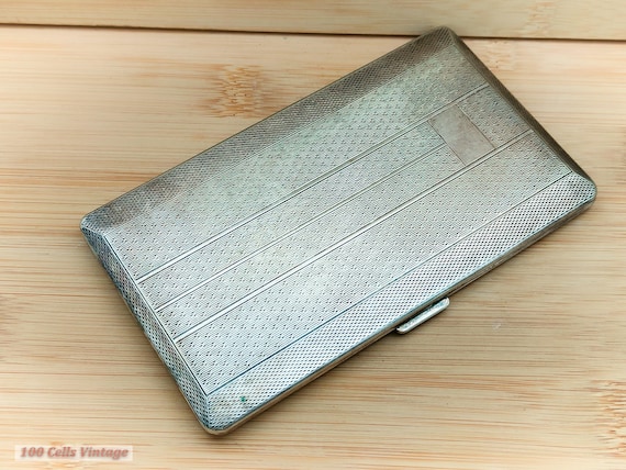 Har Bro アールデコ シルバートーン ヴィンテージ シガレットケース