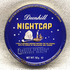Dunhill Nightcap-round-vintage Pipe Tobacco Tin