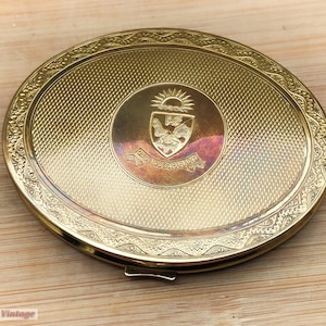 Mascot/Kigu P & O Ferries/Shipping/Cruises-Vintage Ladies Powder Compact-0re