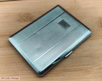 cigarette box silver Vintage Cartier Sterling Silver Cigarette Case