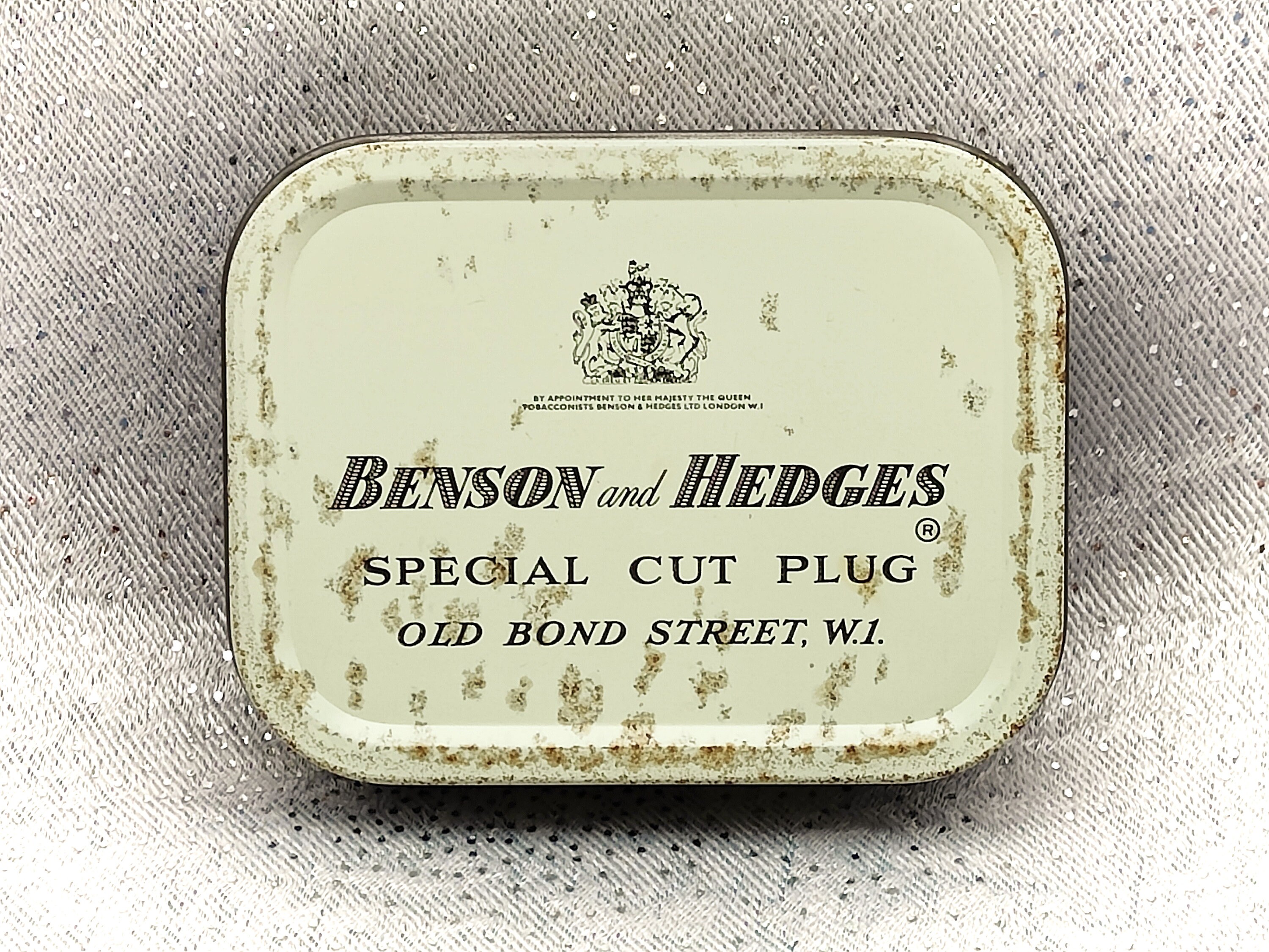 Tobacciana Rare Benson & Hedges OVF Vintage Tobacco Tin With Old Bond