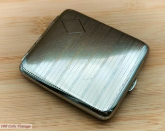 PORTE-CIGARETTES ET PORTE-ALLUMETTES en Argent 800 dans leur coffret