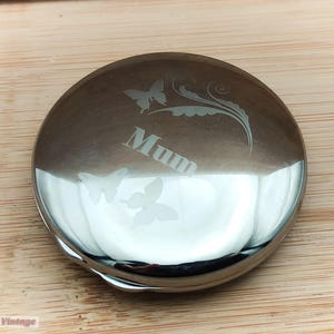 Mum-Mother Gift Collectable Ladies Handbag Mirror Compact -1pi, compact mirror, vintage compact, handheld mirror, vintage vanity