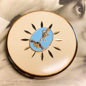 米軍 実物 SWEETHEART JEWELRY パウダーミラー コンパクト Military Sweetheart Compact - Etsy