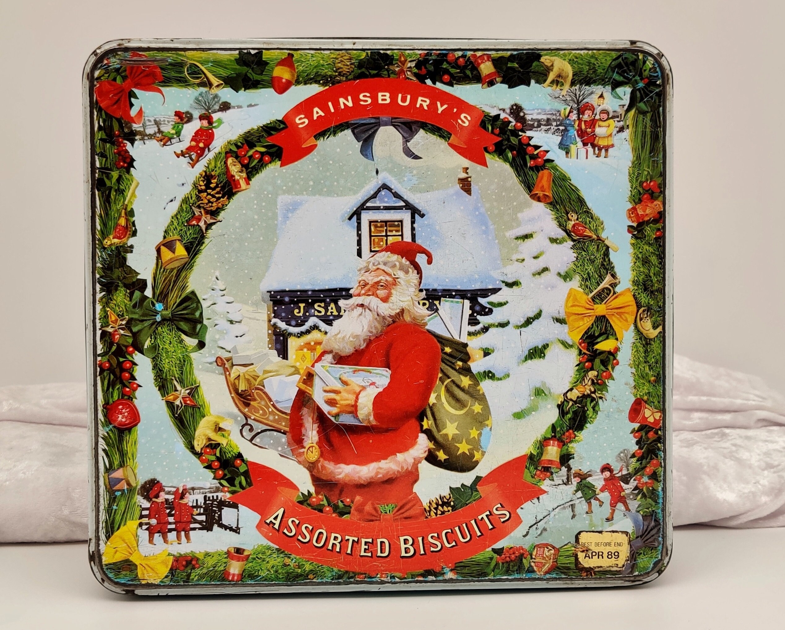 Vintage Advertising Confectionery/Biscuit Tin-Sainsburys/Santa | Etsy