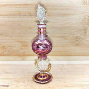 Purple Egyptian 11cm-Vintage Collectable Perfume/Scent Bottle-u, empty perfume bottle, empty glass bottle