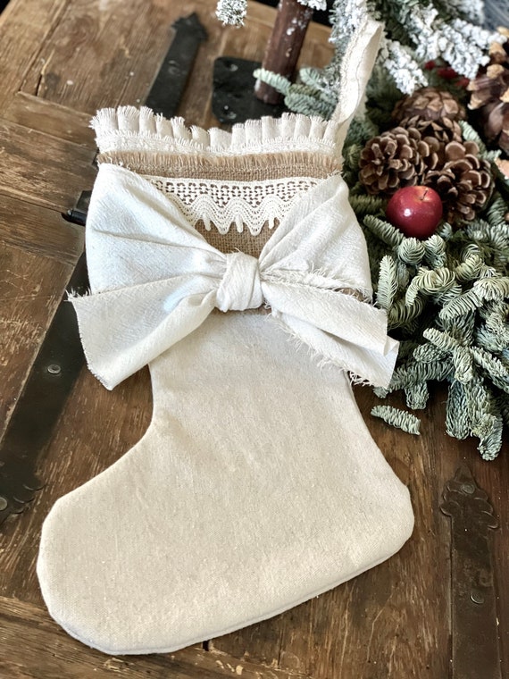 Canvas christmas stockings Clearance