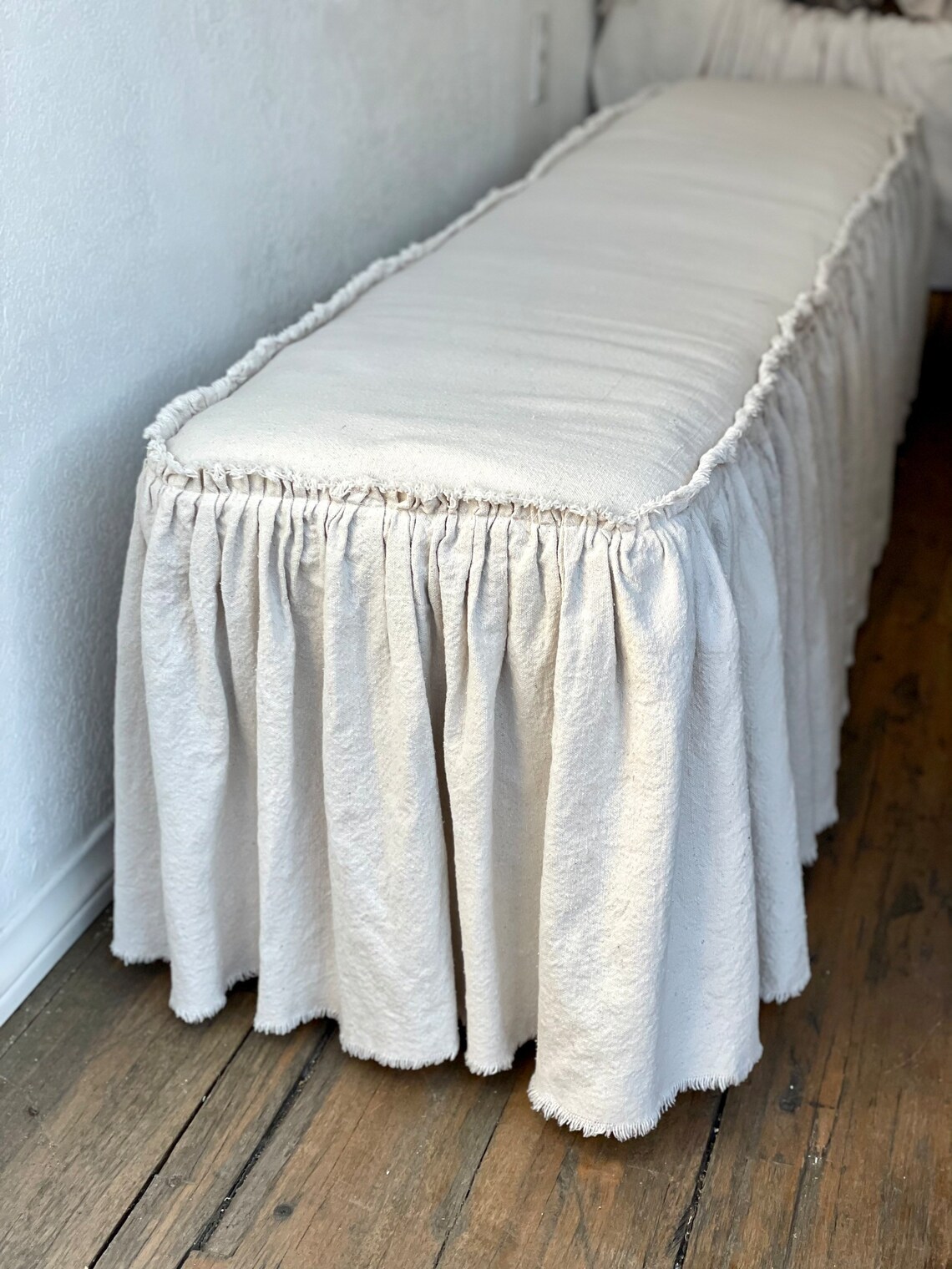 Custom Ottoman Slipcoverrectanglesquare Slip Coverivory Etsy