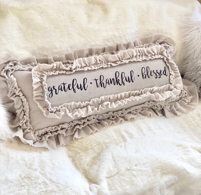 Canvas Custom Pillows Cover With Sayings Case Etsy