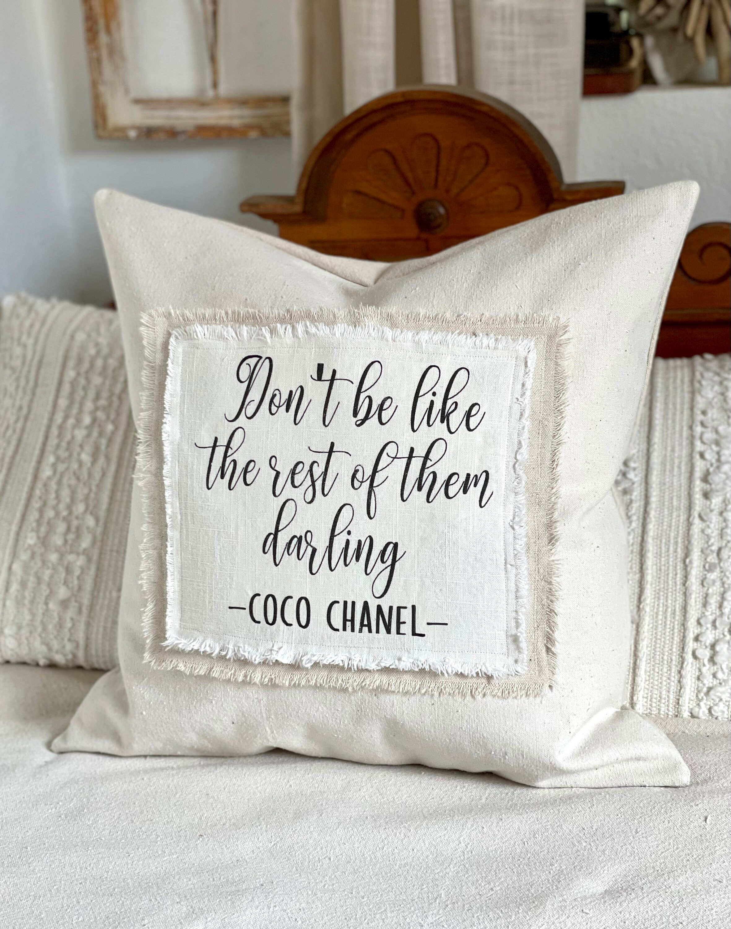 Coco Chanel Pillow 