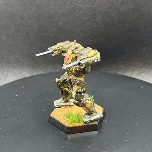 Battletech Mechwarrior Innersphere Clan Invasion 3D Printed Blackjack Battlemech