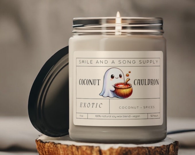Soy Wax Ghostly Glow Candle Collection | Spooky Aromatic Scents | Long Burn Time | Perfect Halloween Gift