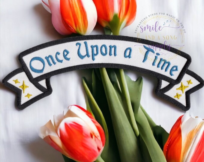 ONCE UPON A TIME Rocker Patch | Embroidered Iron/Sew On Patch