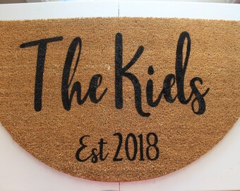 Semicircle Doormat Etsy