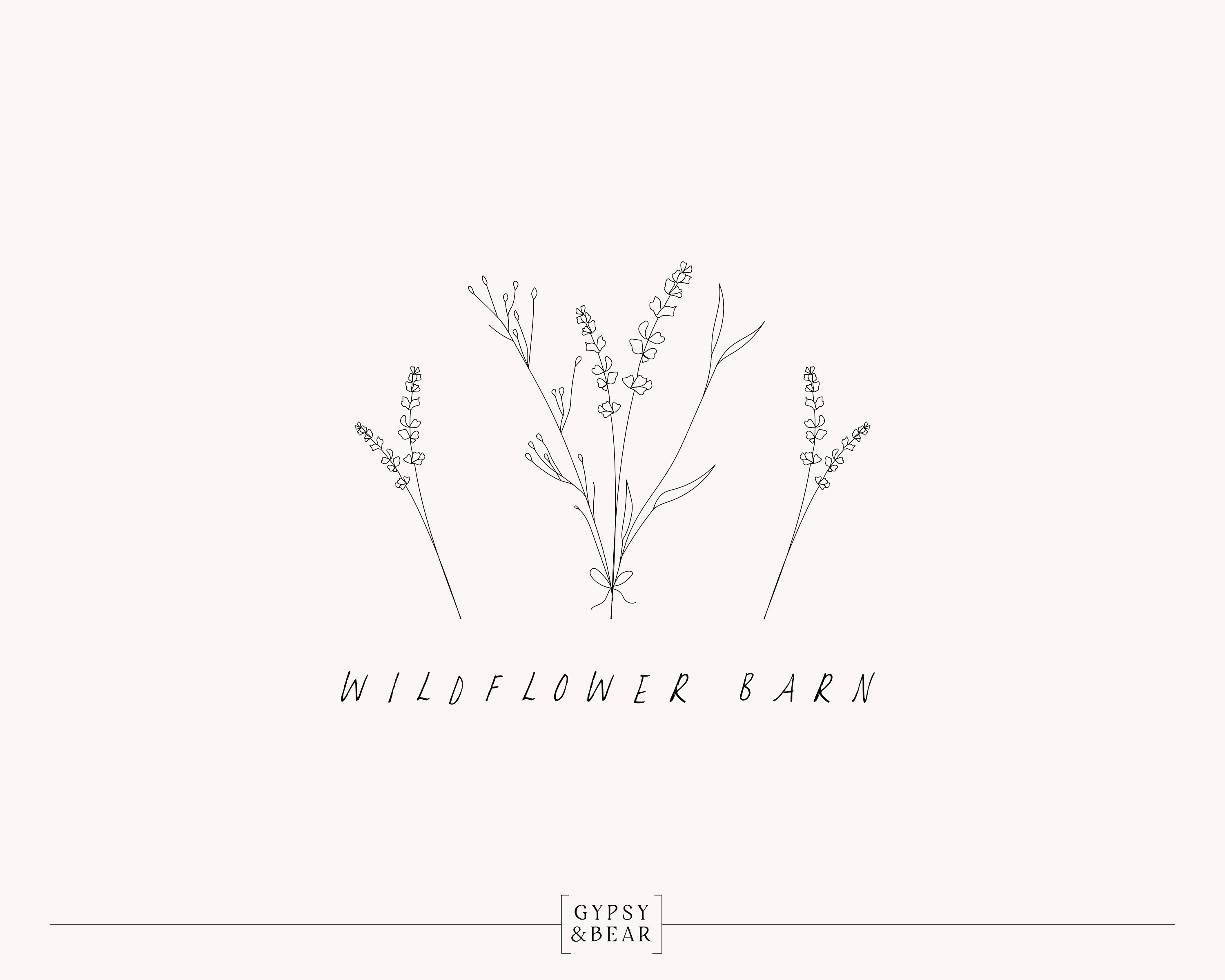 Premade Logo Floral Logo Wildflower Logo Flower Logo Etsy Australia