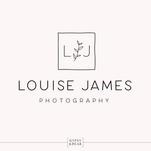 Premade Logo, Hand Drawn Logo, Modern Logo, Minimalist Logo, Initial Logo, Contemporary Logo, Photography Logo, Submark Logo, Icon Logo