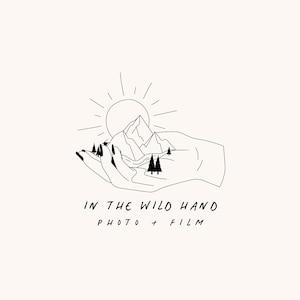 Premade Logo, Hand Logo, Mountain Logo, Wild Logo, Adventure Logo, Photography Logo, Hand Drawn Logo, Boho Logo