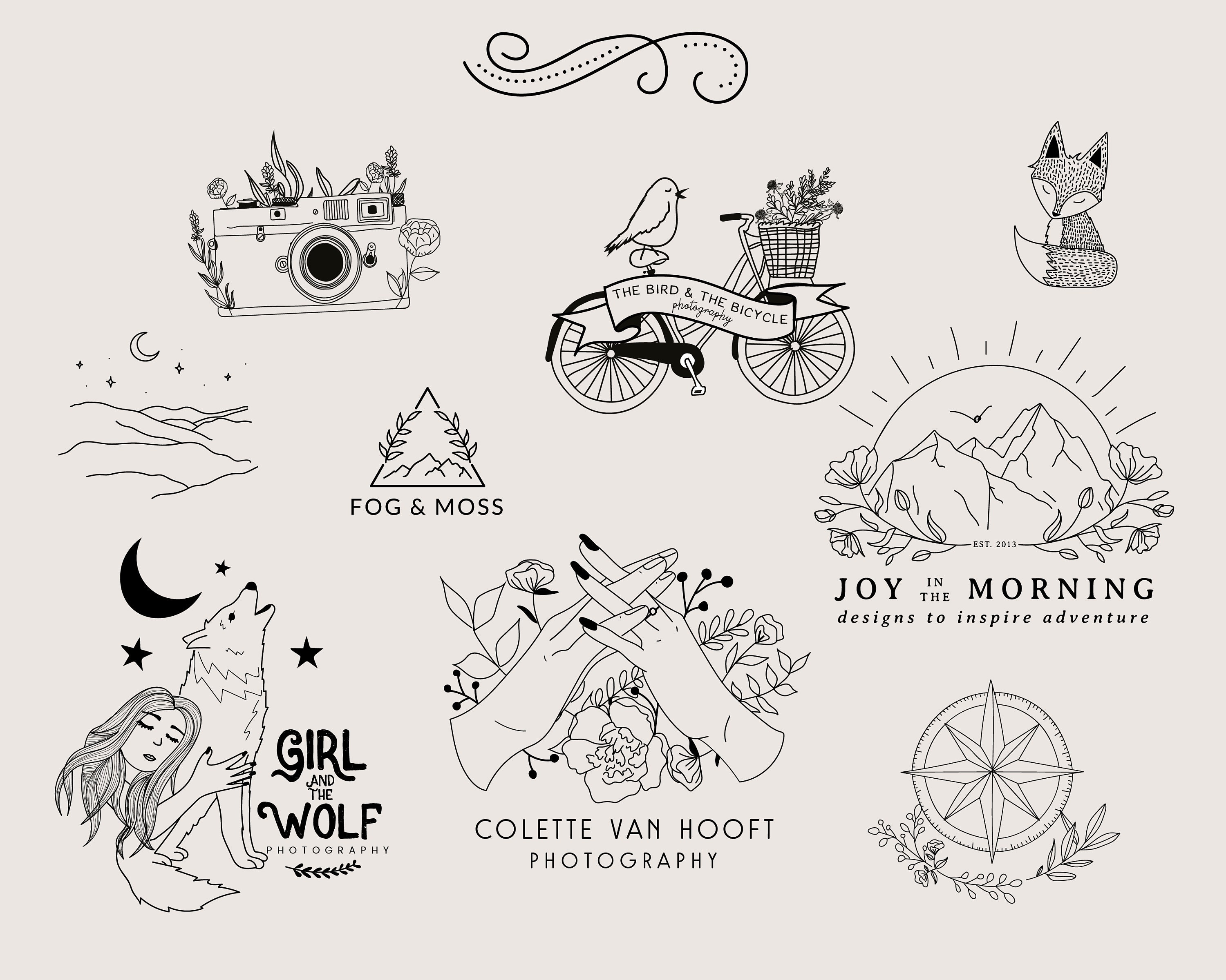 Custom Logo Design Branding Business Logo Illustrated Handwritten Logo custom-logo-design-custom-logos-clothing-logo-esty-promotion-place