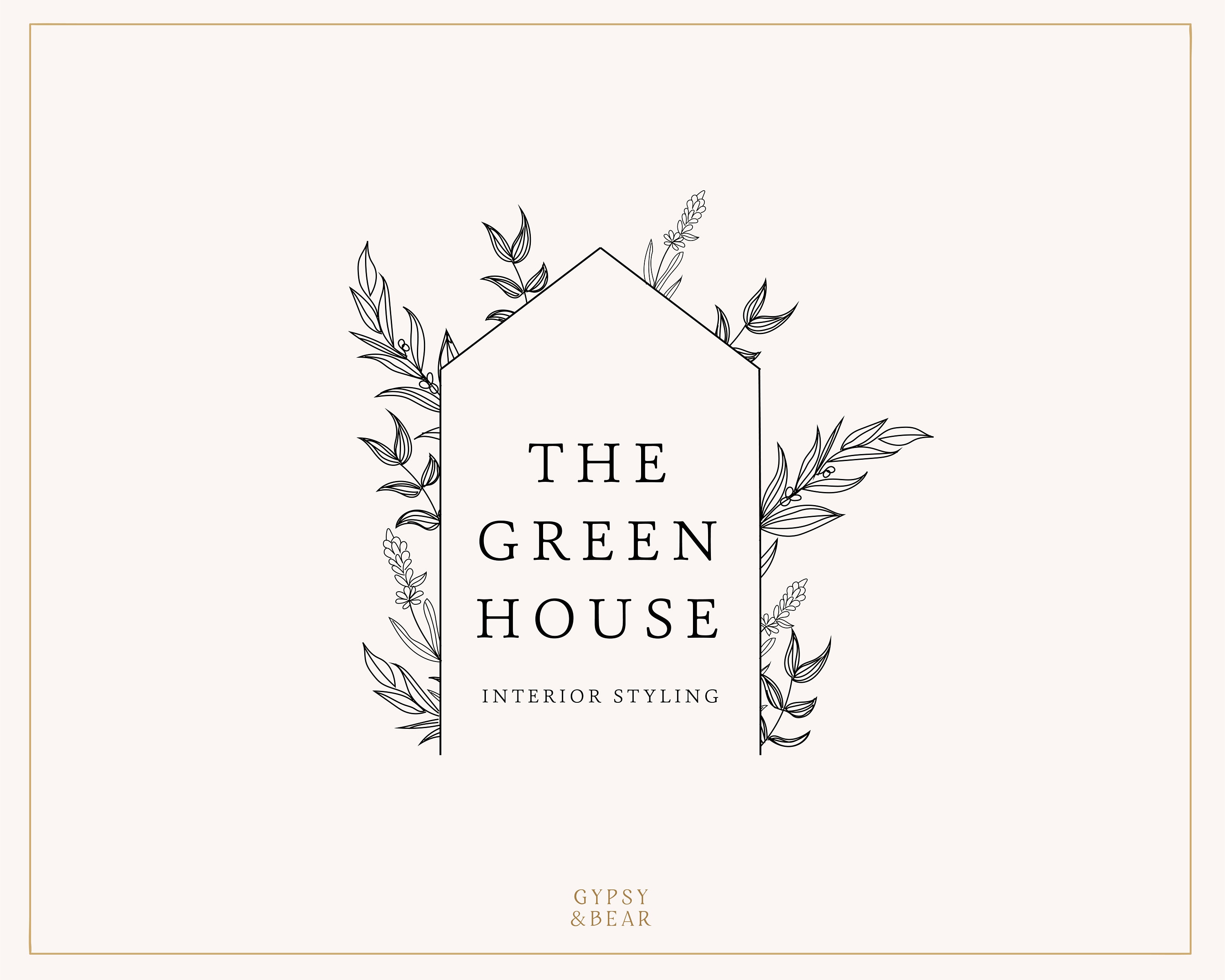 Premade Logo Greenhouse Logo Botanic Logo Floral Logo Etsy UK