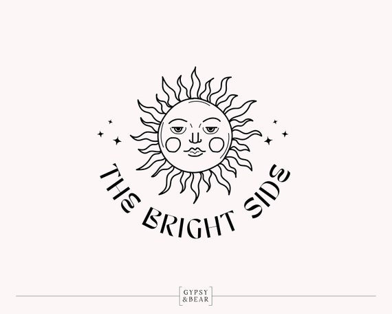 Sun and wave logo or icon or badge or tattoo minimalistic thin lined vector  illustration. Stock Vector | Adobe Stock