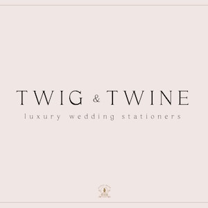 Premade Logo, Tekst Logo, Modern Logo, Minimalistisch Logo, Typografie Logo, Luxe Logo, Eenvoudig Logo