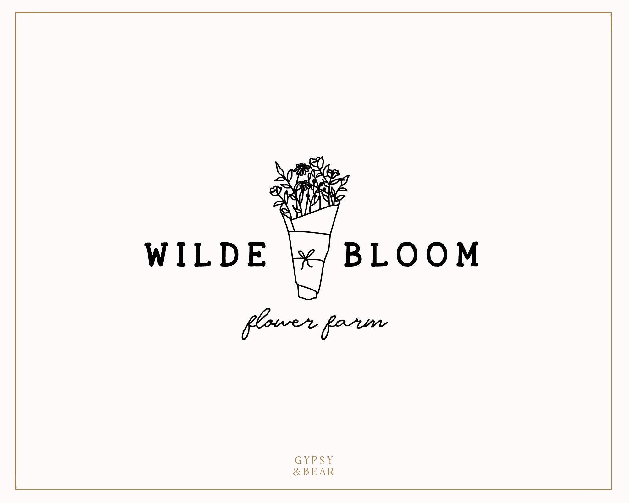 Premade Logo Florist Logo Flower Farm Logo Floral Logo Etsy UK