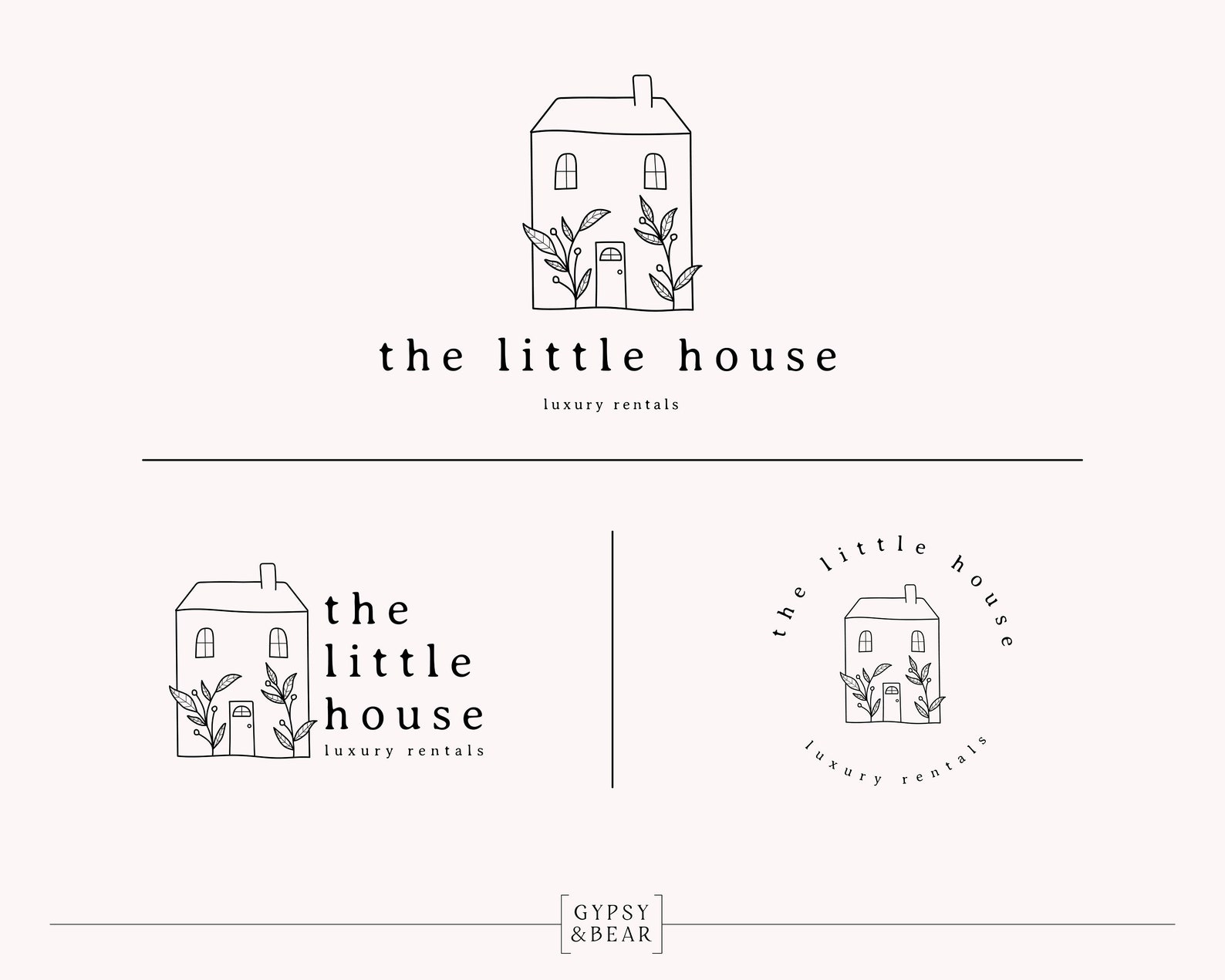 Premade House Logo Hand Drawn Logo Cottage Logo Air B&B Etsy UK