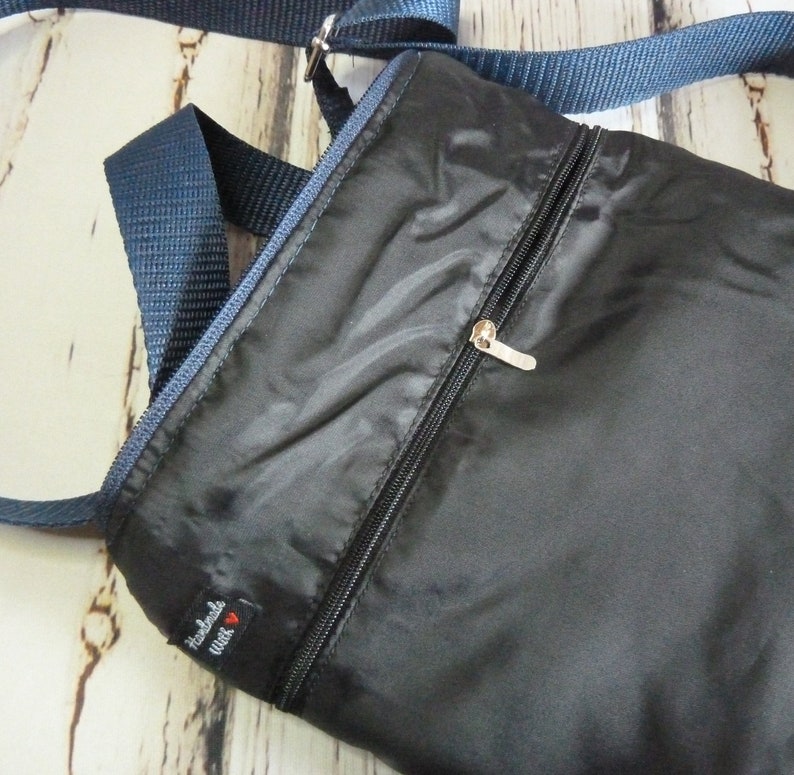 Denim crossbodi bag Denim messenger bag Recycled jean Etsy