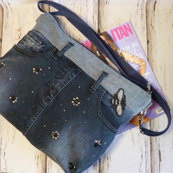 jean sling bag